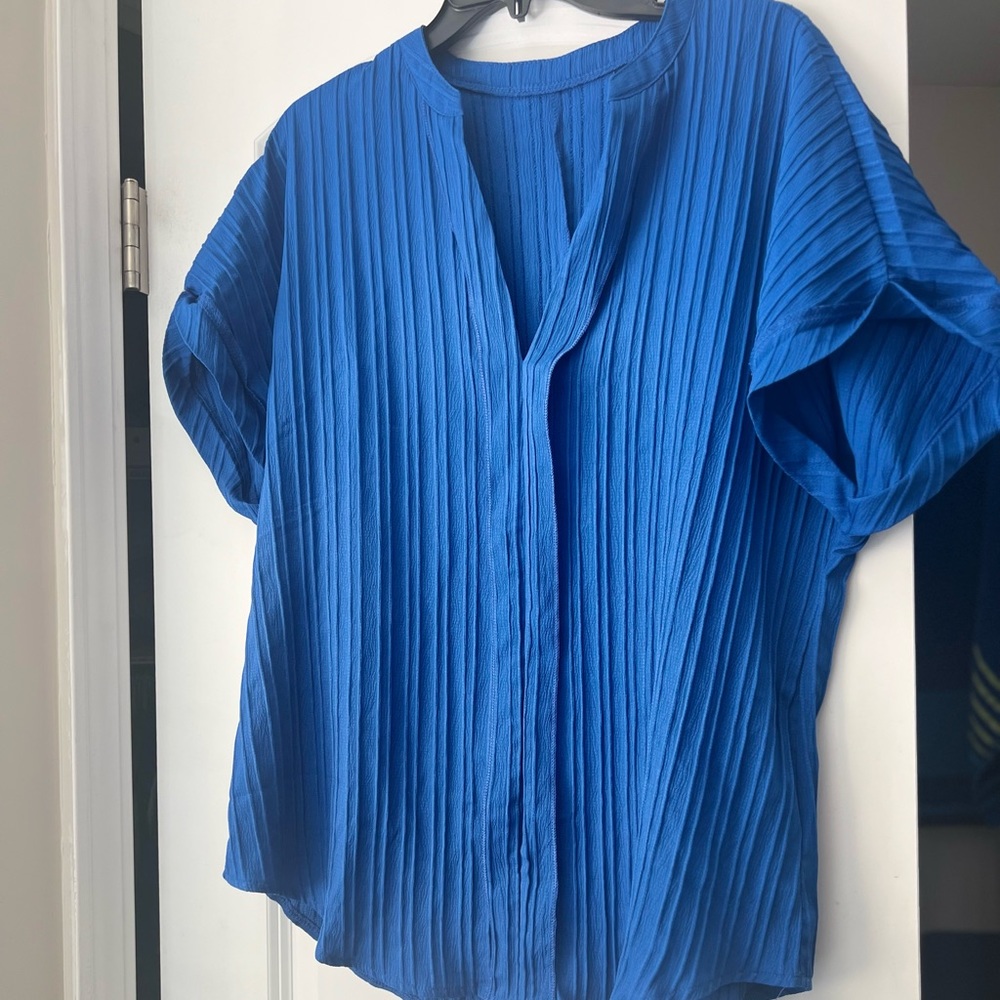 Blouse Casual Blue - Picture 3 of 3